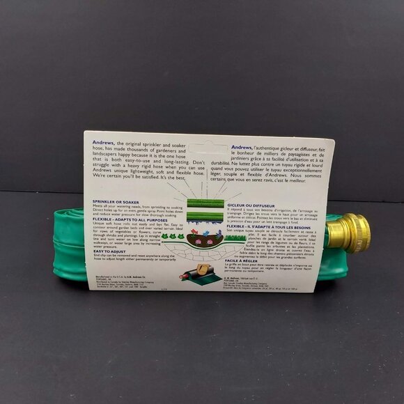 The Original Andrews Sprinkler and Soaker Hose 40 Feet Garden Lawn Watering NIB - Picture 2 of 8